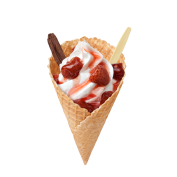 Super Cone Aardbeien,Soft Ice Corner,Angelo,Good Choice;4,95
